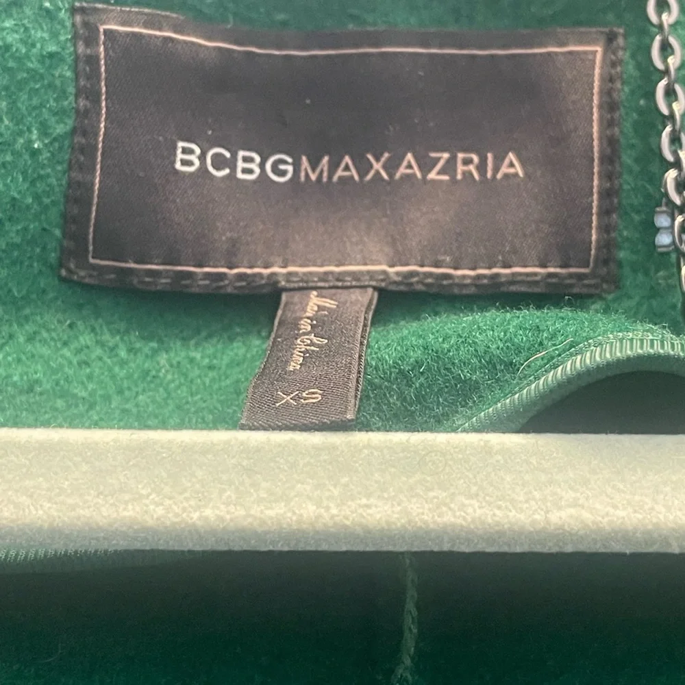BCBGMaxAzria green wool blend coat - Picture 15 of 15